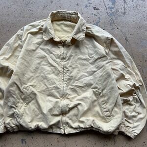 Vintage Forest & Hue 90s Harrington Jacket‎ Cotton Banana Yellow XL 25x25